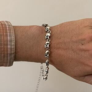 Y2K Skull Stainless Steel Chain Bracelet